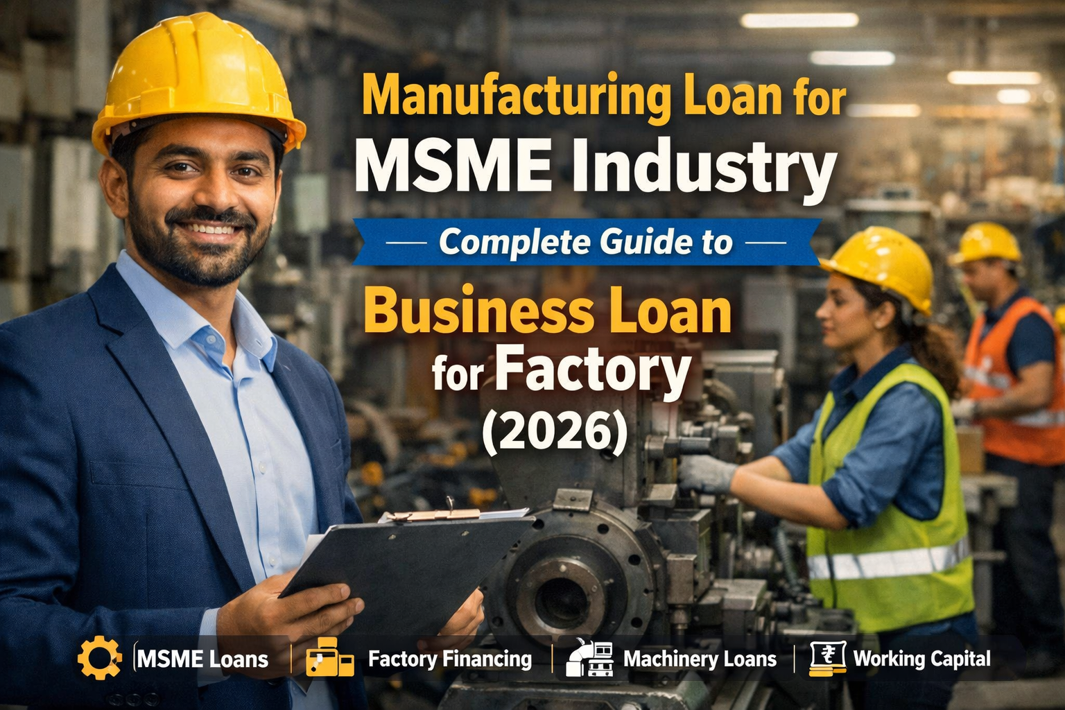 Manufacturing Loan 2026: MSME & Factory Loan Guide